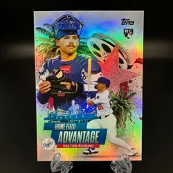 2025 Topps Update Home Field Advantage Dalton Rushing RC #HA-48 LA Dodgers - Image 1