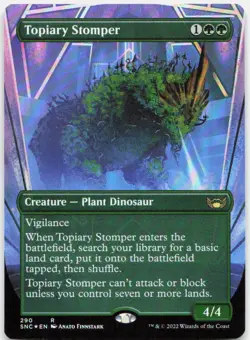 Topiary Stomper (Borderless) *Foil* SNC 290 NM - Image 1