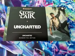 MTG Magic Secret Lair x PlayStation: Uncharted Rainbow Foil Edition Neu / OVP - Image 1