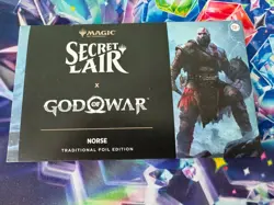 MTG Secret Lair x PlayStation: God of War Norse Traditional Foil Edition OVP - Image 1