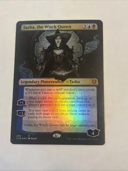MTG Tasha, the Witch Queen BORDERLESS FOIL Baldur's Gate 364 Free Shipping - Image 1