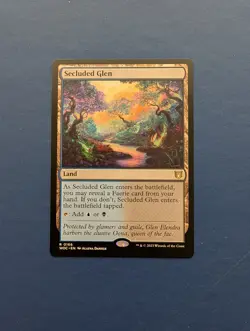 MTG Secluded Glen: Wilds of Eldarine Commander #166 – NM-MT - Image 1