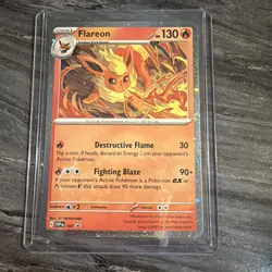 Pokemon Scarlet & Violet Black Star Promo - Flareon SVP 167 Cosmos Holo - Image 1