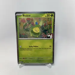 Budew 004/131 Cosmos Holo Play! Prize Pack Series 8 Stamp Pokemon TCG NM - Image 1