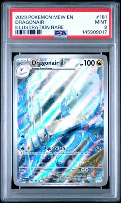 2023 POKEMON MEW EN-151 ILLUSTRATION RARE #181 DRAGONAIR PSA 9 - Image 1