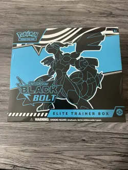 Pokemon TCG Scarlet and Violet Black Bolt ETB, Sealed, New - Image 1
