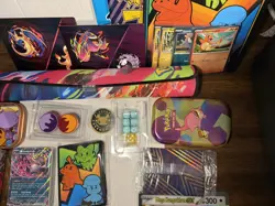 Pokemon TCG Accessories Lot - Sealed Sleeves, Dice, Coins, Stickers, Promos etc. - Image 3