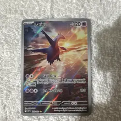 Pokemon Latios 120 HP Illustration Rare Full Art Holo SV08 203/191 Dragon Basic - Image 1