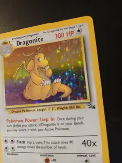 Pokemon Fossil Holo Dragonite #4 - Image 2