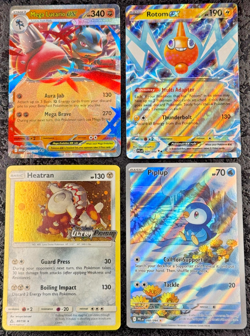 POKEMON MEGA LUCARIO EX-ROTOM EX-HEATRAN-PIPLUP (SET OF 4) - Image 1