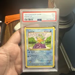 Squirtle 1st Edition Pokemon PSA 5 63/102 - Image 1