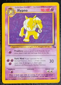 Hypno - 23/62 Fossil Rare - LP - Pokemon TCG WOTC - Image 3