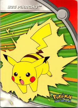MP! Pokemon Topps Series 2 Heroes & Villains TV Animation HV6 #25 PIKACHU - Image 1