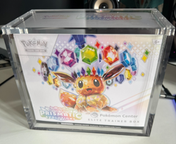 Prismatic Evolutions Pokemon Center Elite Trainer Box + Acrylic Case - Image 1