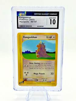 🌟LOW POP!!!🌟 CGC 10 Kangaskhan 88/147 Aquapolis 2003 Pokemon TCG E-Reader - Image 1