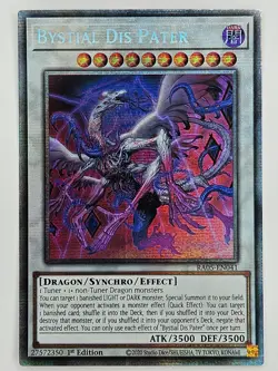 YuGiOh Rarity V 5 RA05-EN041 Bystial Dis Pater Starlight Rare - Image 1
