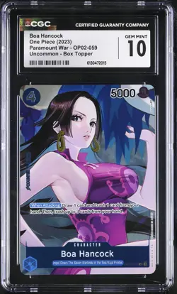 Paramount War #OP02-059 Boa Hancock (Box Topper) CGC 10 - Image 1