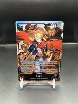 One Piece TCG OP15-002 Lucy Alt Art Leader Adventure on KAMI's Island English - Image 1