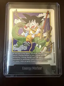 Dragon Ball Super Fusion Son Goku E-42 Silver Energy Marker Manga Booster - Image 1