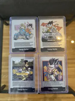Dragon Ball Fusion World Energy Marker Silver Bundle E-71 E-74 E-79 E-88 - Image 1