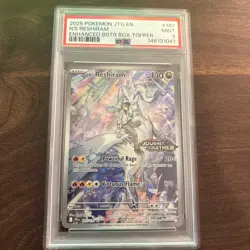 N's Reshiram 167/159 Stamped Sv09: Journey Together Holo PSA 9 - Image 1