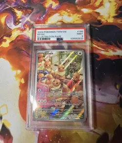 Eevee 188/167 Pokemon TCG Twilight Masquerade Illustration Graded Card PSA 9 - Image 1