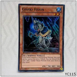 Gishki Vision - HA06-EN040 - Super Rare 1st Yugioh Card (B) (YC115) - Image 1