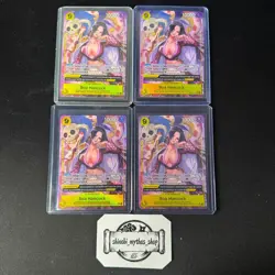 PLAYSET x2 - Boa Hancock OP14- 112 Alt Art SR One Piece Card Game FRENCH NM PSA - Image 2