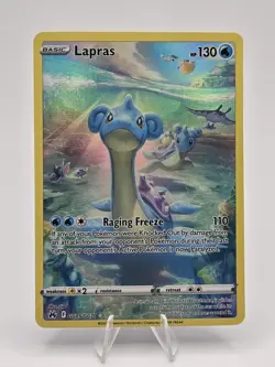 Lapras GG05/GG70 Crown Zenith: Galarian Gallery Ultra Rare Holo Pokemon Card - Image 1
