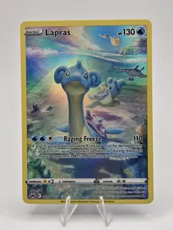 Lapras GG05/GG70 Crown Zenith: Galarian Gallery Ultra Rare Holo Pokemon Card - Image 3