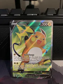 Pokemon TCG Raichu v Brilliant Stars Full Art Card 158/172 Near Mint Condition - Image 1