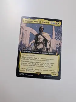 MTG - Aragorn, King of Gondor (Extended Art) - Lord of The Rings NM/M Condition - Image 1