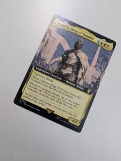 MTG - Aragorn, King of Gondor (Extended Art) - Lord of The Rings NM/M Condition - Image 2