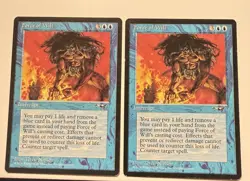 (2)- MTG Magic the Gathering - Alliances Edition (1996) - Force of Will - Image 1