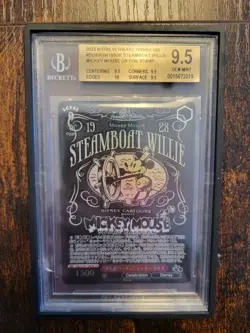 BGS 9.5 Steamboat Willie Mickey Mouse DdS S104-100 OR Weiss Schwarz Disney 100 - Image 1