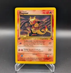 Magmar - 1st Edition - 39/62 Fossil Rare - LP - Pokemon TCG WOTC Vintage - Image 1
