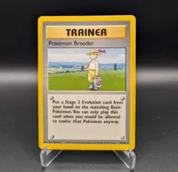 Pokemon Breeder - 76/102 Base Set Rare - LP - Pokemon TCG WOTC Vintage 1999 - Image 1