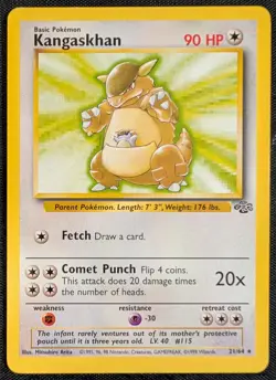 Kangaskhan - 21/64 Jungle Rare - LP - Pokemon TCG WOTC Vintage - Image 3