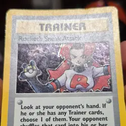 Pokemon Rocket's Sneak Attack Holo Rare Team Rocket 16/82 Wizards 2000 Trainer - Image 5