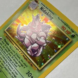 Pokemon TCG Nidoking 11/102 Base Set Holo Rare 90 HP 1999-2000 Wizards - Image 3