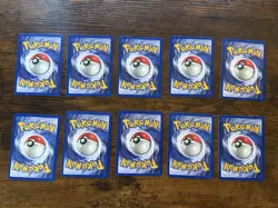 Pokemon Jungle and Base Set Non Holo Rares - Lot of 10 - Venomoth Snorlax Electa - Image 4