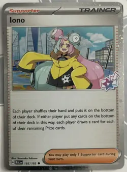Iono - 185/193 - Premium Tournament Collection - Cosmo Holo - Pokemon - NM/M (2) - Image 1