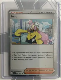 Iono - 185/193 - Premium Tournament Collection - Cosmo Holo - Pokemon - NM/M (2) - Image 3