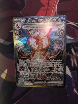 Pokemon TCG Charizard EX Holo Obsidian Flames Full Art 223/197 SIR NM / LP - Image 5