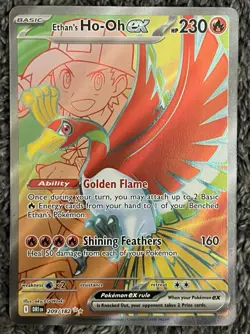 Ethan's Ho-Oh ex 209/182 Holo Full Art SV Destined Rivals Pokemon TCG NM - Image 1