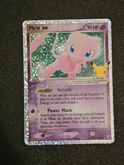 Pokemon TCG Mew ex 88/92 Celebrations: Classic Collection Holo NM - Image 1