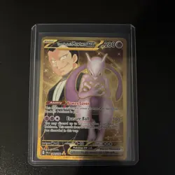 Pokemon TCG Gold Team Rocket's Mewtwo EX 240/182 Destined Rivals - Image 4