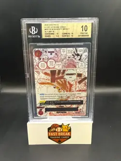 2025 One Piece Card Game A Fist of Divine Speed Honesty Impact ALT ART R BGS 10 - Image 1