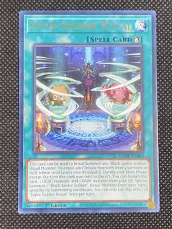 YuGiOh! - Super Soldier Ritual MAZE-EN060 Super Rare 1st Edition Near Mint - Image 1