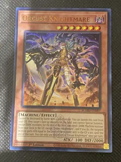 YuGiOh! - Orcust Knightmare BLMM-EN087 Emblazoned Ultra Rare 1st Edition NM - Image 1